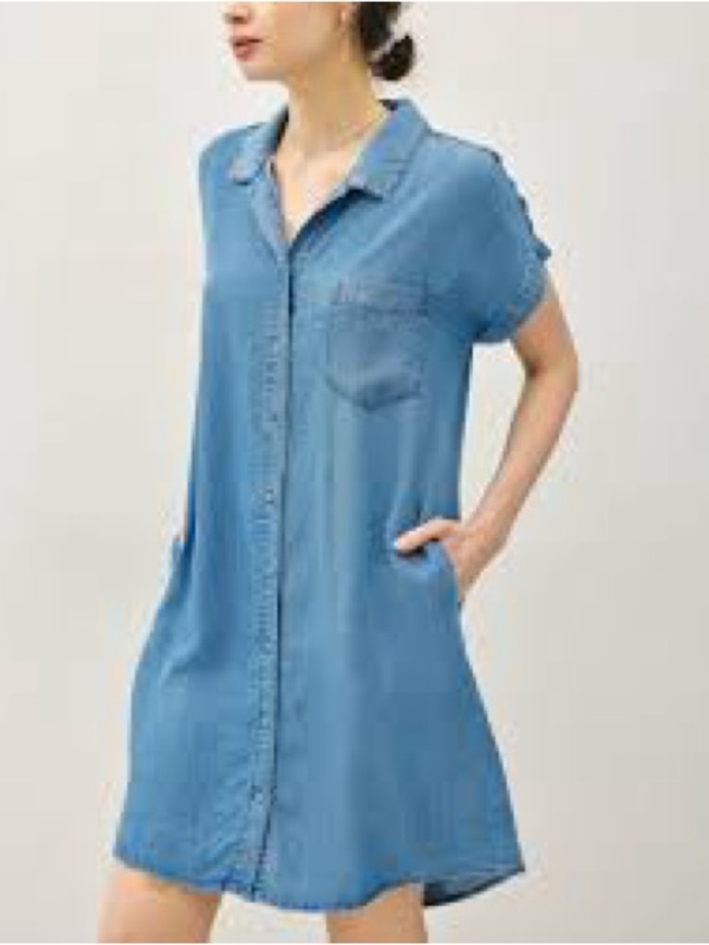 Northern Reflections Light Blue Denim Shirt Tunic